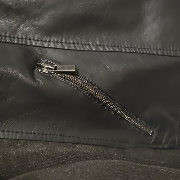 Faux Leather Jacket 18/20 Black - Picture 4 of 7